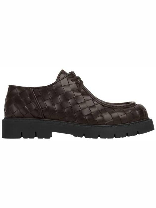 Bottega veneta Haddock Lace Up Leather Loafers Fondant