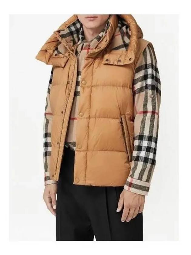 Burberry Detachable Sleeve Hooded Padding Beige