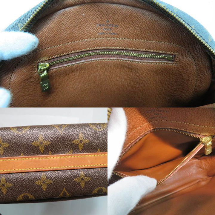 Louis Vuitton M51222 Monogram Shoulder Bag Crossbody Leather PVC Brown