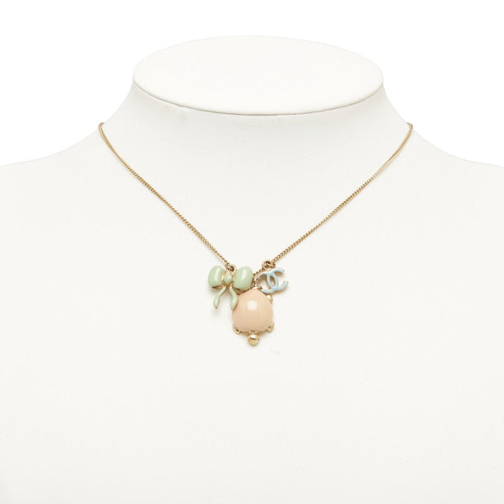Top Quality Chanel Cocomark Ribbon Turtle Turtle Motif  Gold Multicolor Mecca  CHANEL