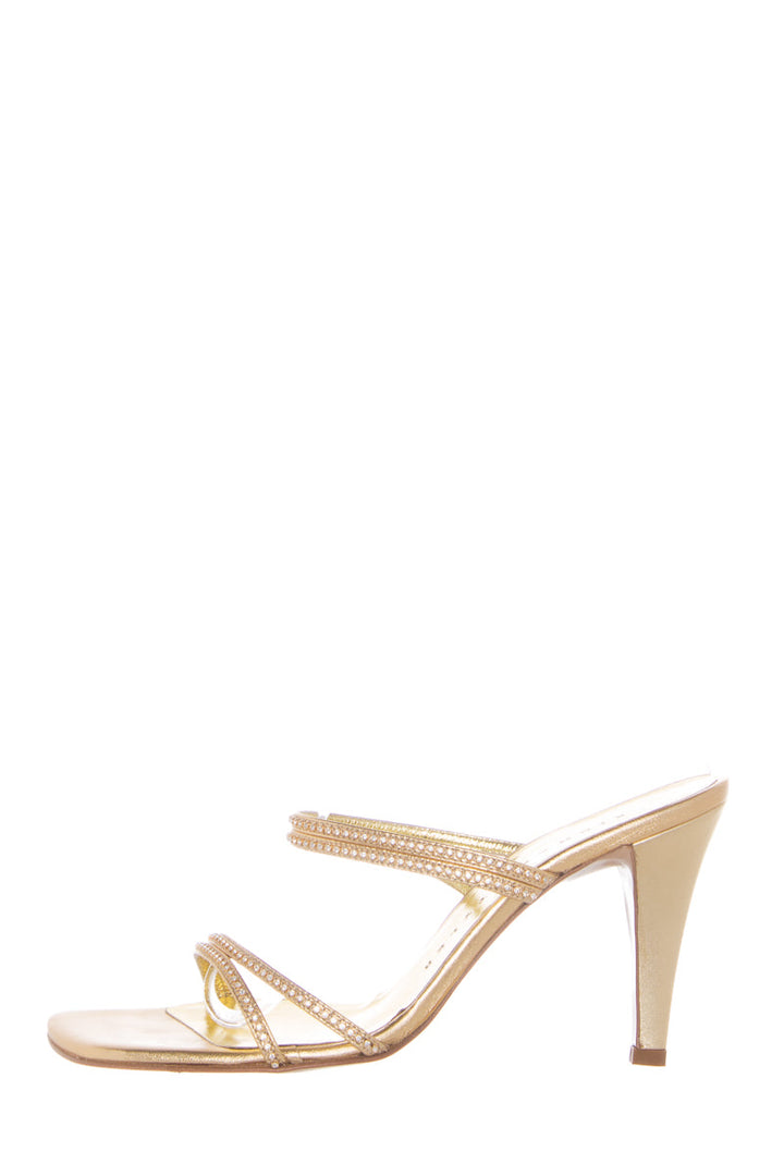 Richard Tyler Gold Heels SZ 6