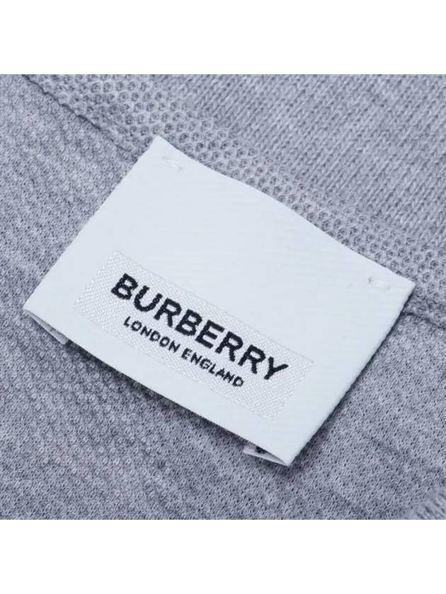 Burberry Men's Monogram Logo Polo Shirt Grey