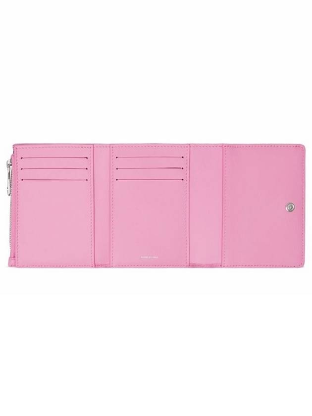 Burberry Lola Quilted Small Half Wallet Pink