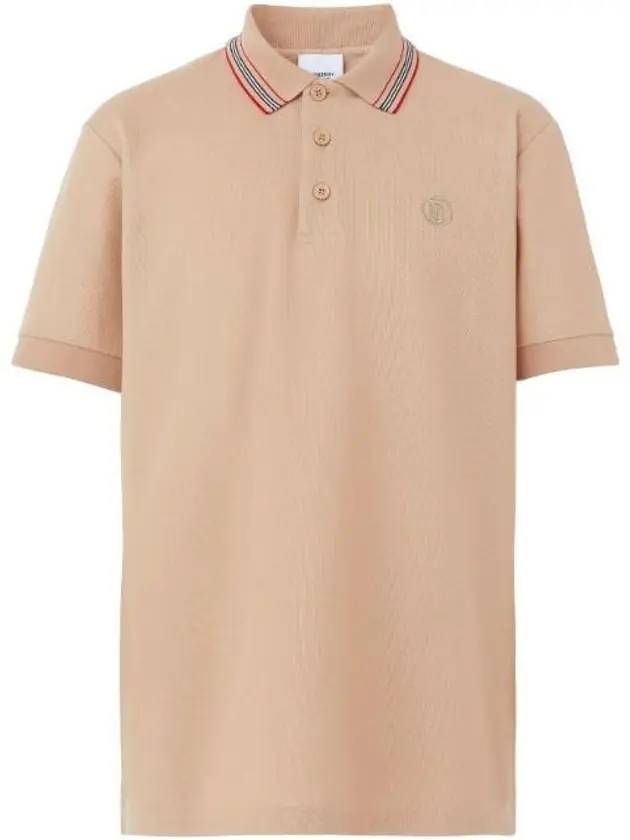 Burberry Icon Stripe Collar Cotton Polo Shirt Soft Phone