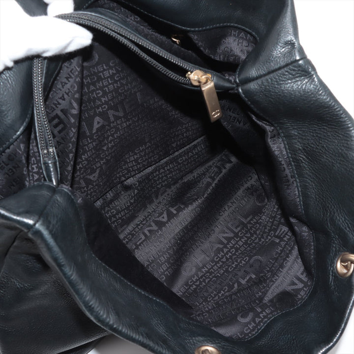 Top Quality Chanel Coco Caviar S Tote Bag Black Gold  8th