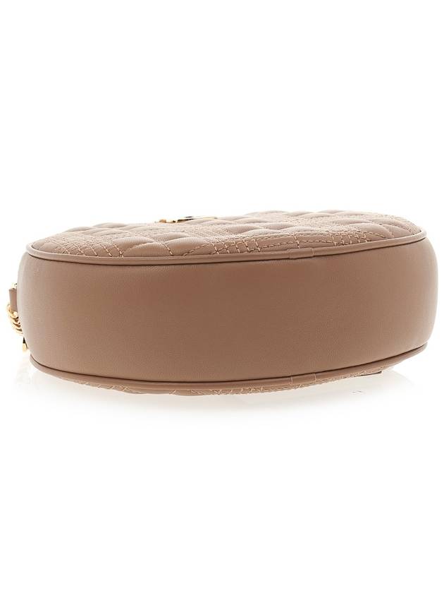 Burberry Louise Logo Quilted Cross Bag Beige