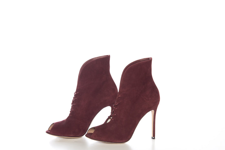 Gianvito Rossi Burgundy Boots SZ 38