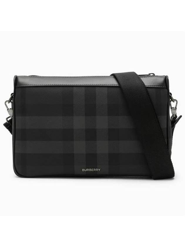Burberry Rambler Check Cross Bag Charcoal