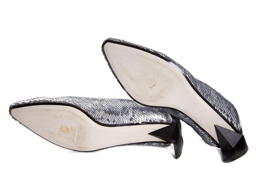 Loewe Silver Heels SZ 38 NWT