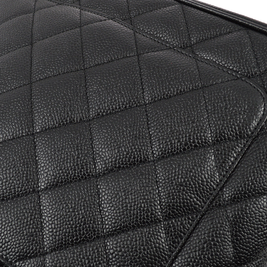 Top Quality Chanel Black Caviar Medallion Tote Handbag