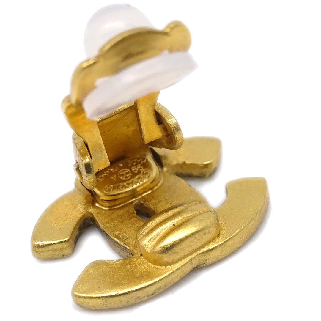 Top Quality Chanel Gold CC Earrings Clip-On 99A