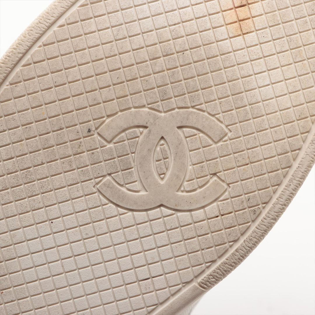 Top Quality Chanel Coco Canvas  Leather Trainers 44 Men White G34878