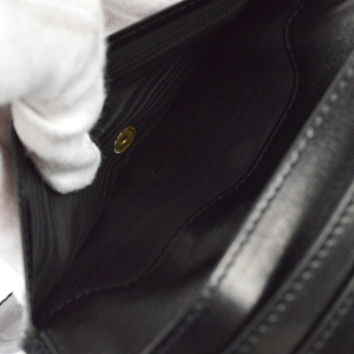 Top Quality Chanel 2005-2006 Black Caviar Timeless Trifold Wallet