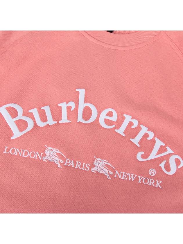 Burberry Embroidered Logo sweatshirt pink