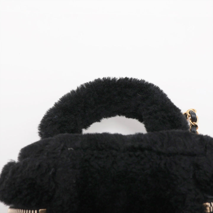 Top Quality Chanel Coco Sealing 2WAY Shoulder Bag Vanity Black G  AS3357