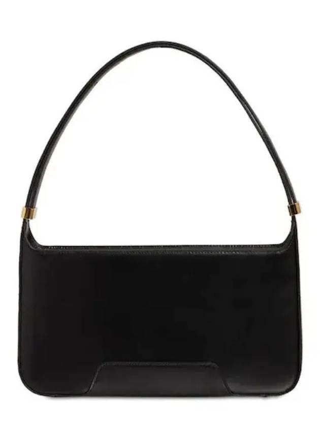 Burberry Leather TB Shoulder Bag Black