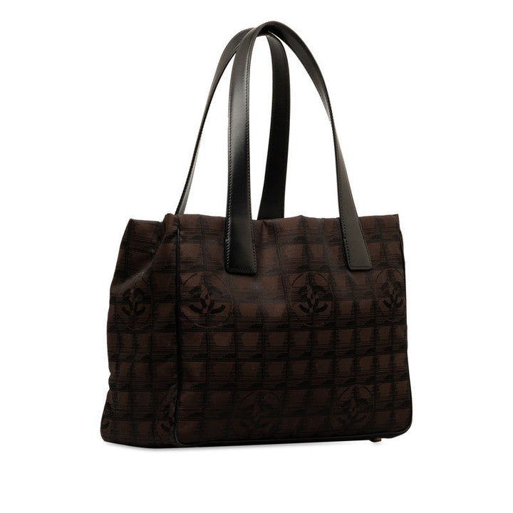 Top Quality Chanel New Loveel Lines PM Tote Bag Handbag Brown Black Nylon Leather  CHANEL