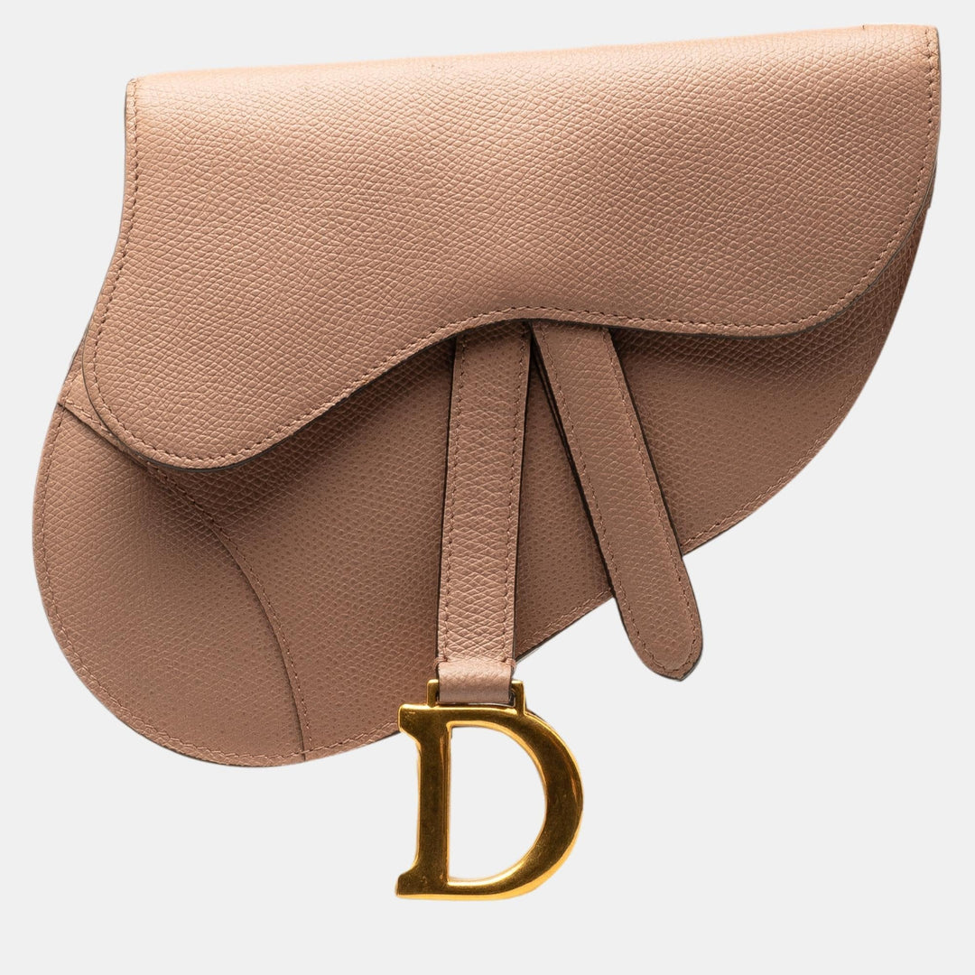 Top quality Dior Brown Leather Saddle Belt Bag