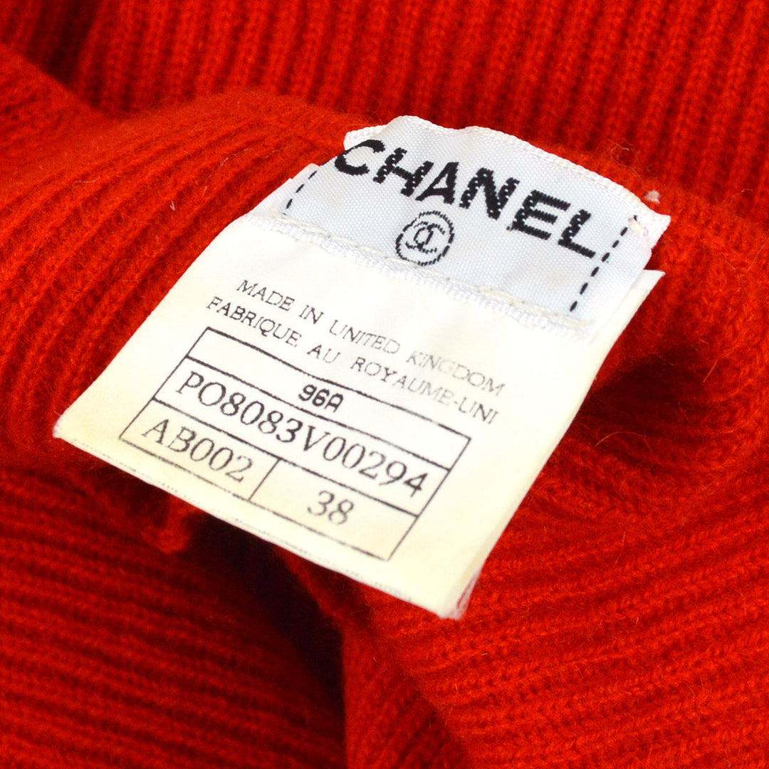 Top Quality Chanel Fall 1996 ribbed cashmere cardigan set #38
