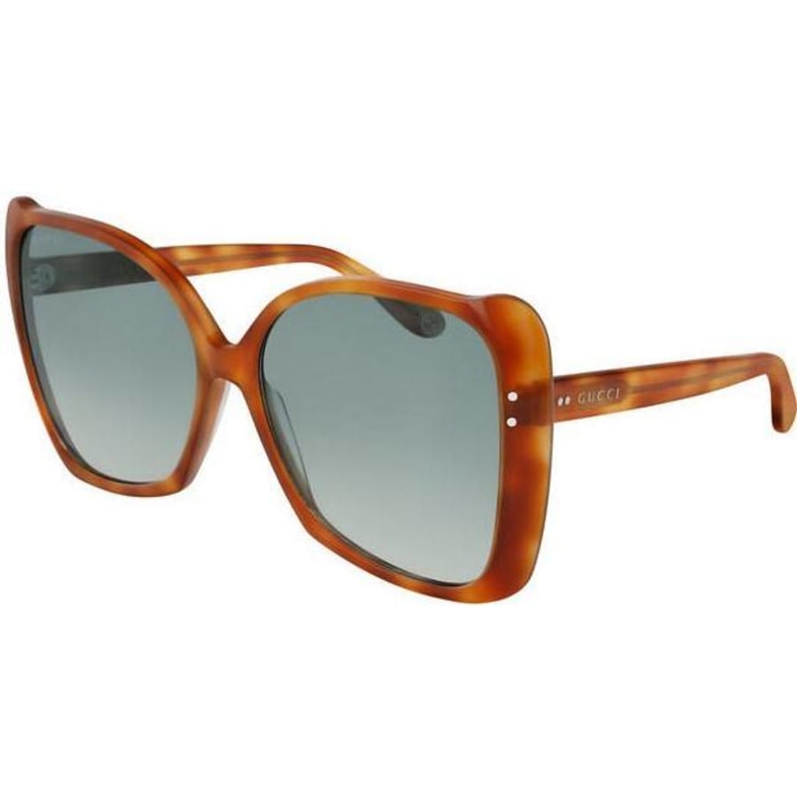 Gucci Green Gradient Havana Butterfly  Women's Sunglasses GG0471S-003
