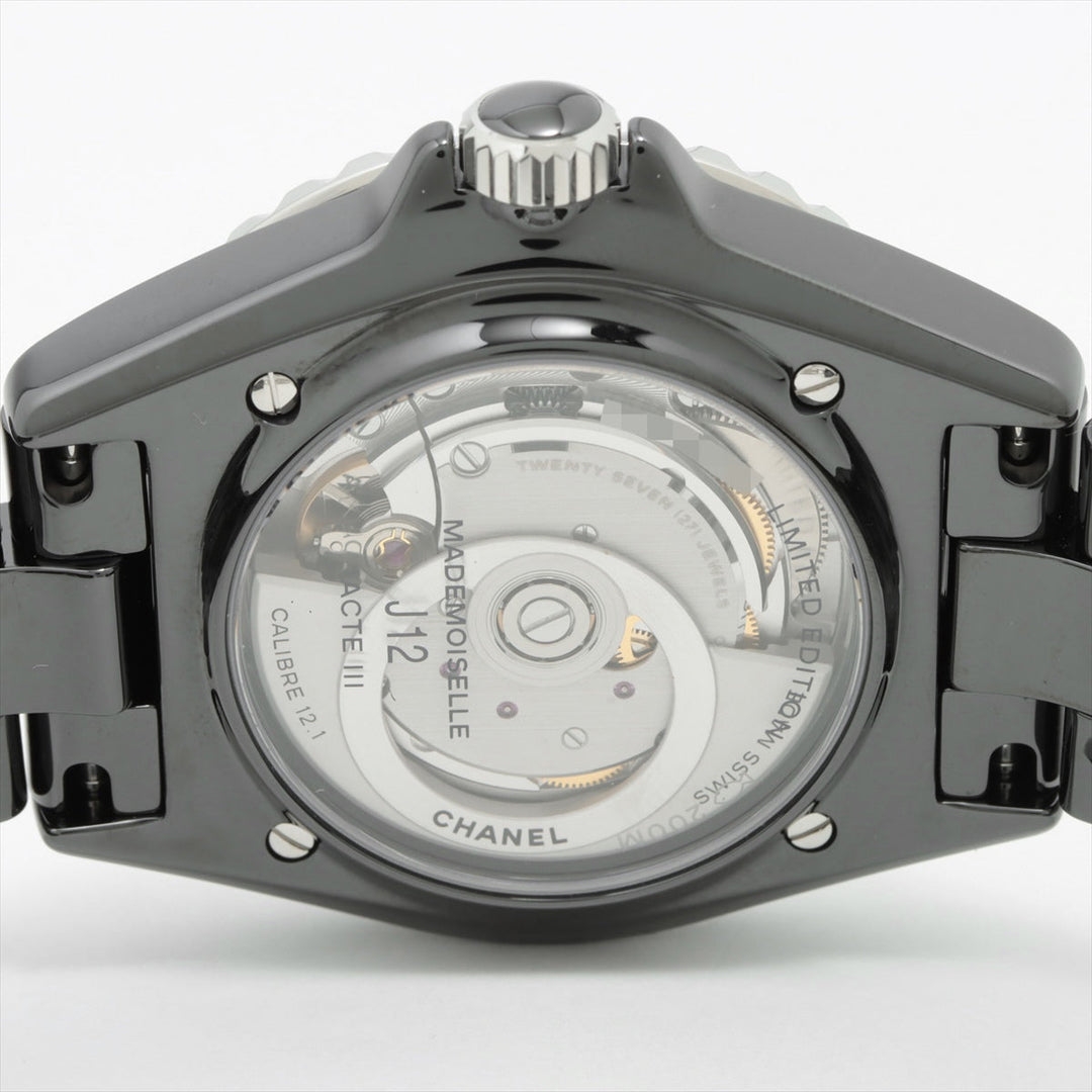 Top Quality Chanel J12 Rapunzel 38mm H7609 SSCE AT Black