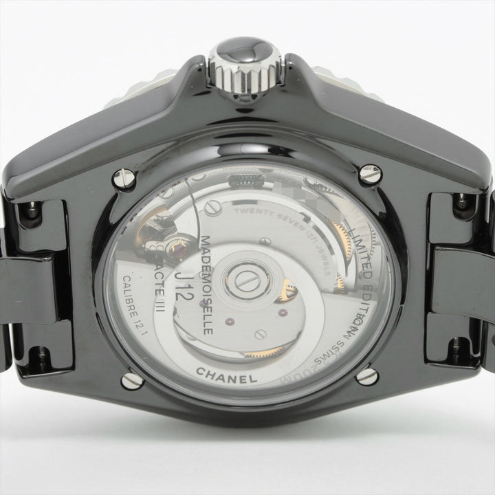 Top Quality Chanel J12 Rapunzel 38mm H7609 SSCE AT Black