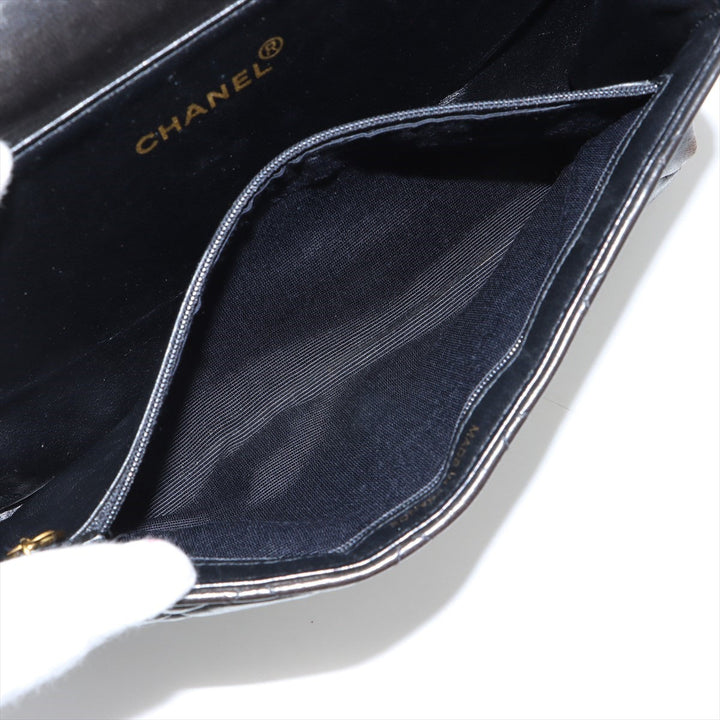 Top Quality Chanel Vintage Double Flap Shoulder Bag in Lambskin Black