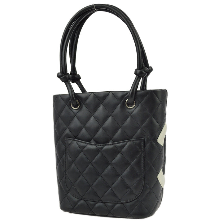 Top Quality Chanel Black Calfskin Cambon Ligne Tote Handbag