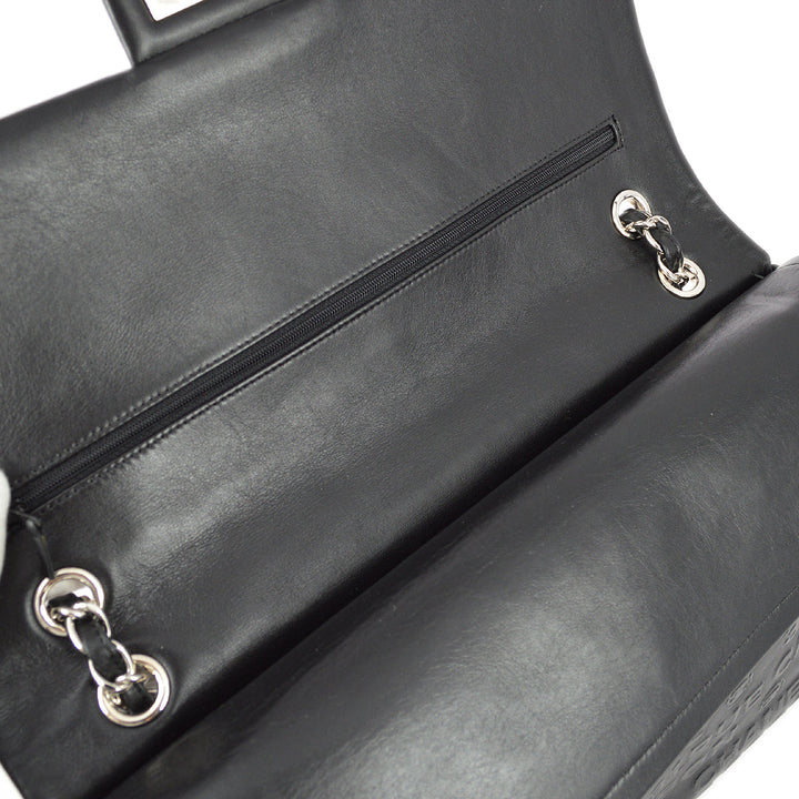 Top Quality Chanel * Black Lambskin Mademoiselle Lock Double Flap Shoulder Bag