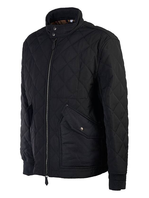 Burberry Diamond Quilted Thermoregulated Jacket Black