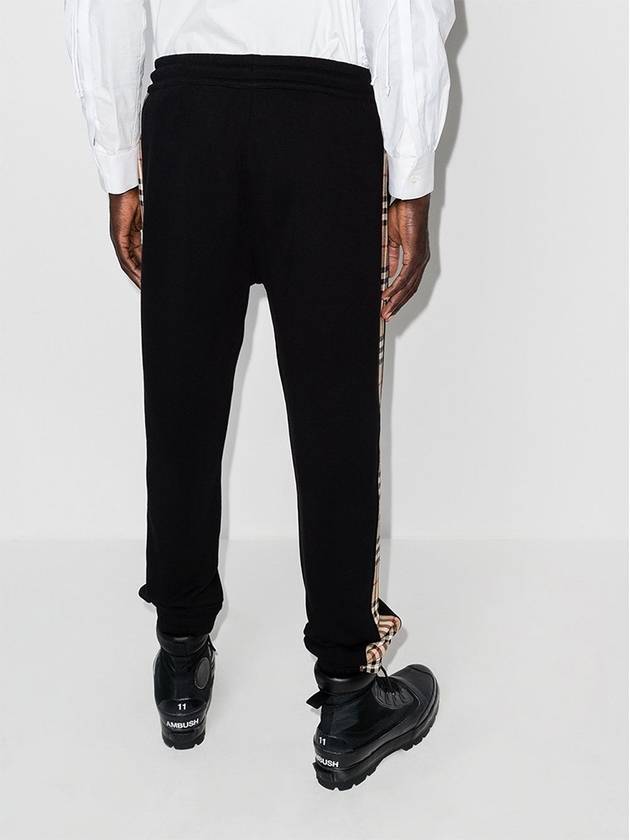 Burberry Men's Vintage Check Panel JoGGer Track Pants Black