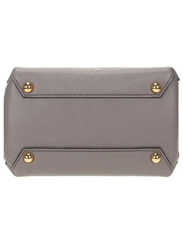 Burberry Banner House Check Derby Mini Tote Bag Grey