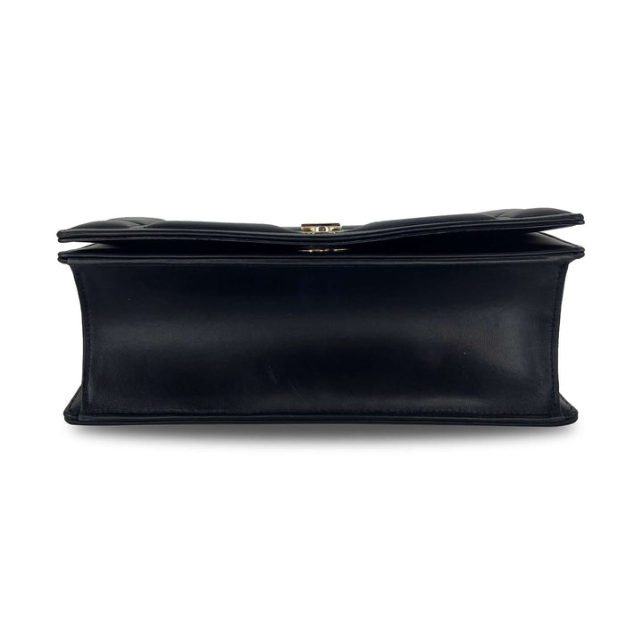 Christian Top quality Dior black calfskin on chain handbag