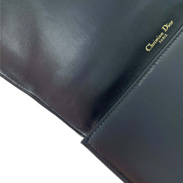 Christian Top quality Dior black calfskin on chain handbag