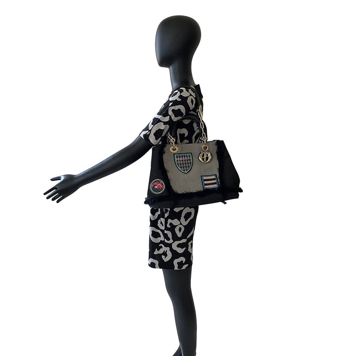 Christian Top quality Dior Cruise Collection D-Light Canvas Chain Tote