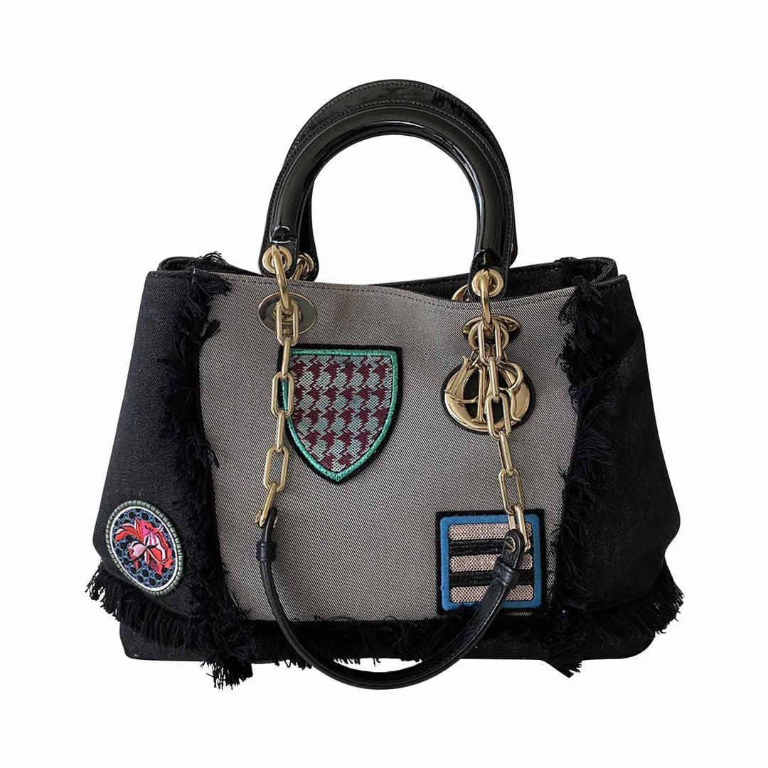 Christian Top quality Dior Cruise Collection D-Light Canvas Chain Tote