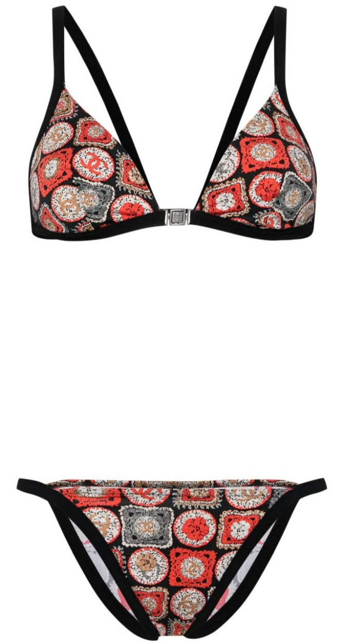 Chanel CC Print Triangle Bikini