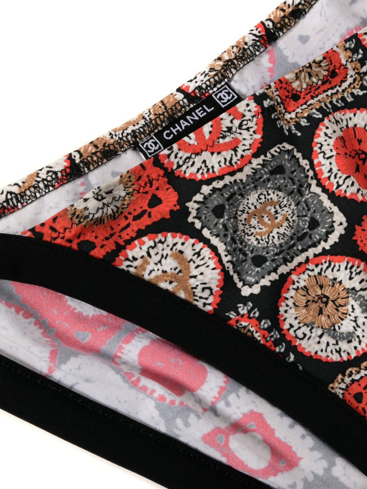 Chanel CC Print Triangle Bikini