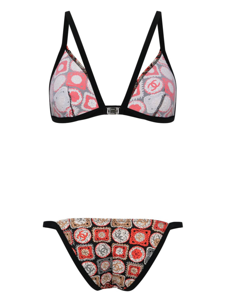 Chanel CC Print Triangle Bikini