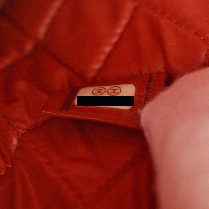 Top Quality Chanel Classic O-Case Leather Zip Pouch Red