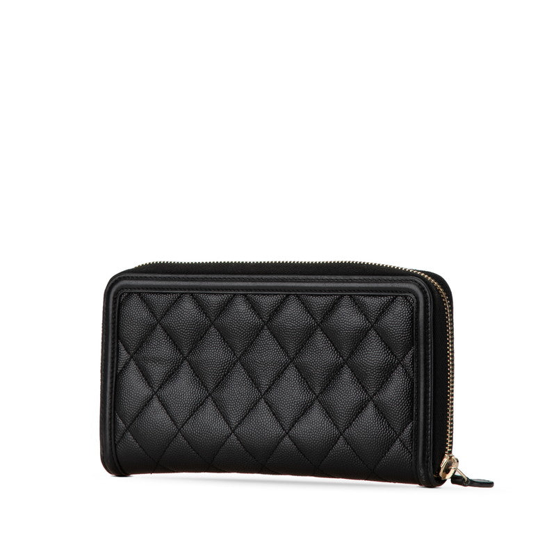 Top Quality Chanel Caviar Skin Matelasse CC Filigree Wallet
