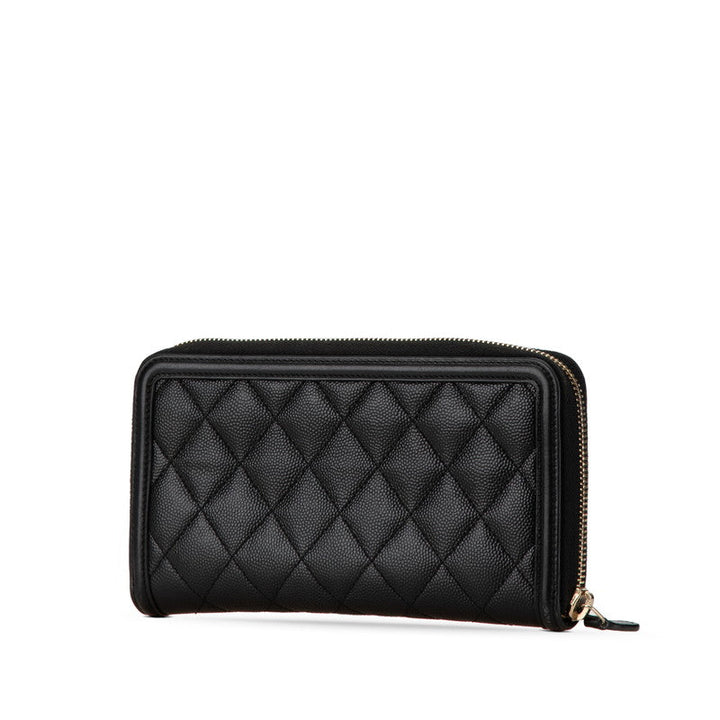 Top Quality Chanel Caviar Skin Matelasse CC Filigree Wallet
