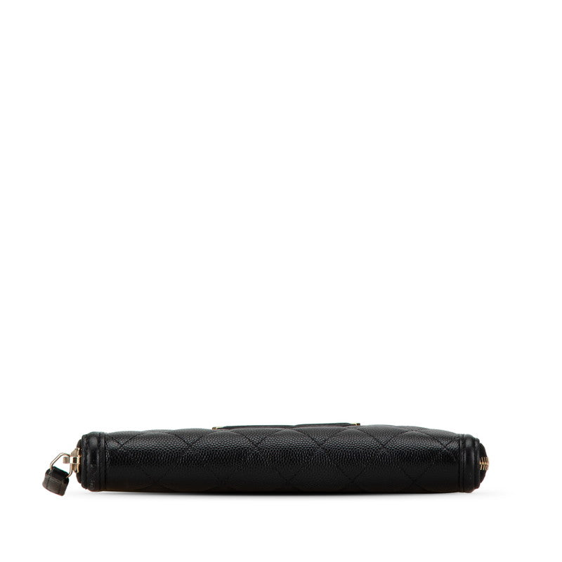 Top Quality Chanel Caviar Skin Matelasse CC Filigree Wallet