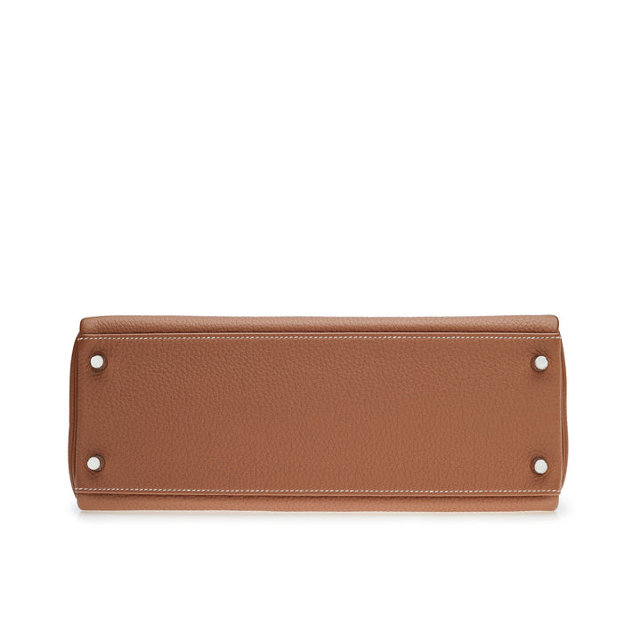 Top quality Hermes Kelly 32 Retourne Gold Togo Palladium Hardware