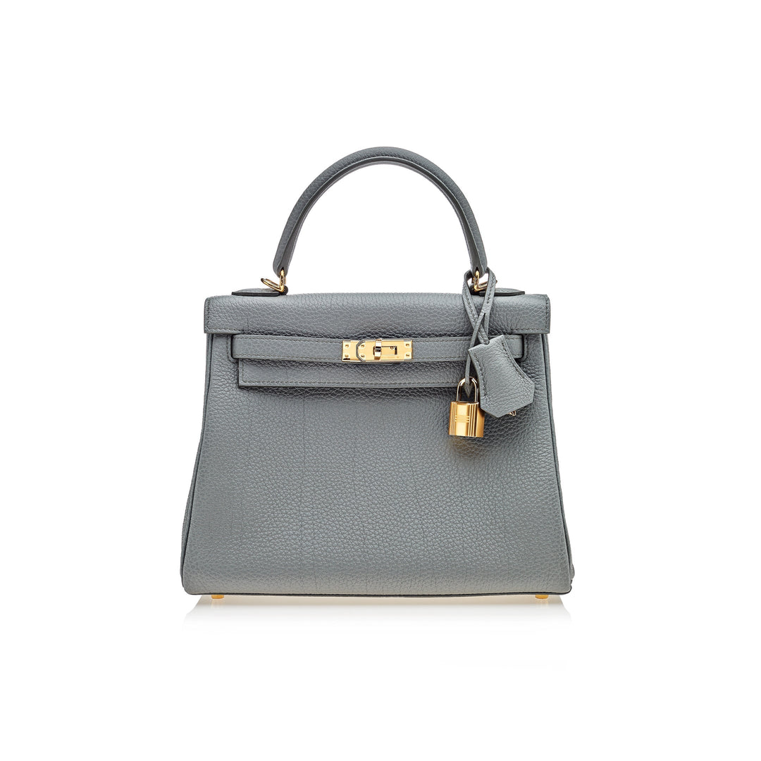 Top quality Hermes Kelly Retourne 25 Veau Togo 63 Vert Amande Gold Hardware