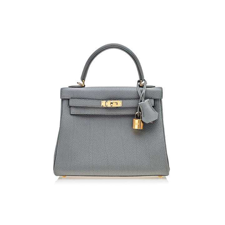 Top quality Hermes Kelly Retourne 25 Veau Togo 63 Vert Amande Gold Hardware