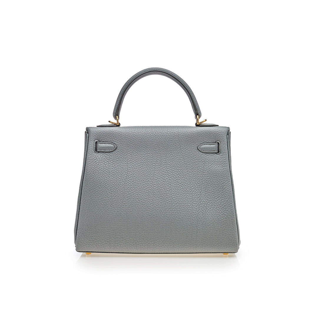 Top quality Hermes Kelly Retourne 25 Veau Togo 63 Vert Amande Gold Hardware
