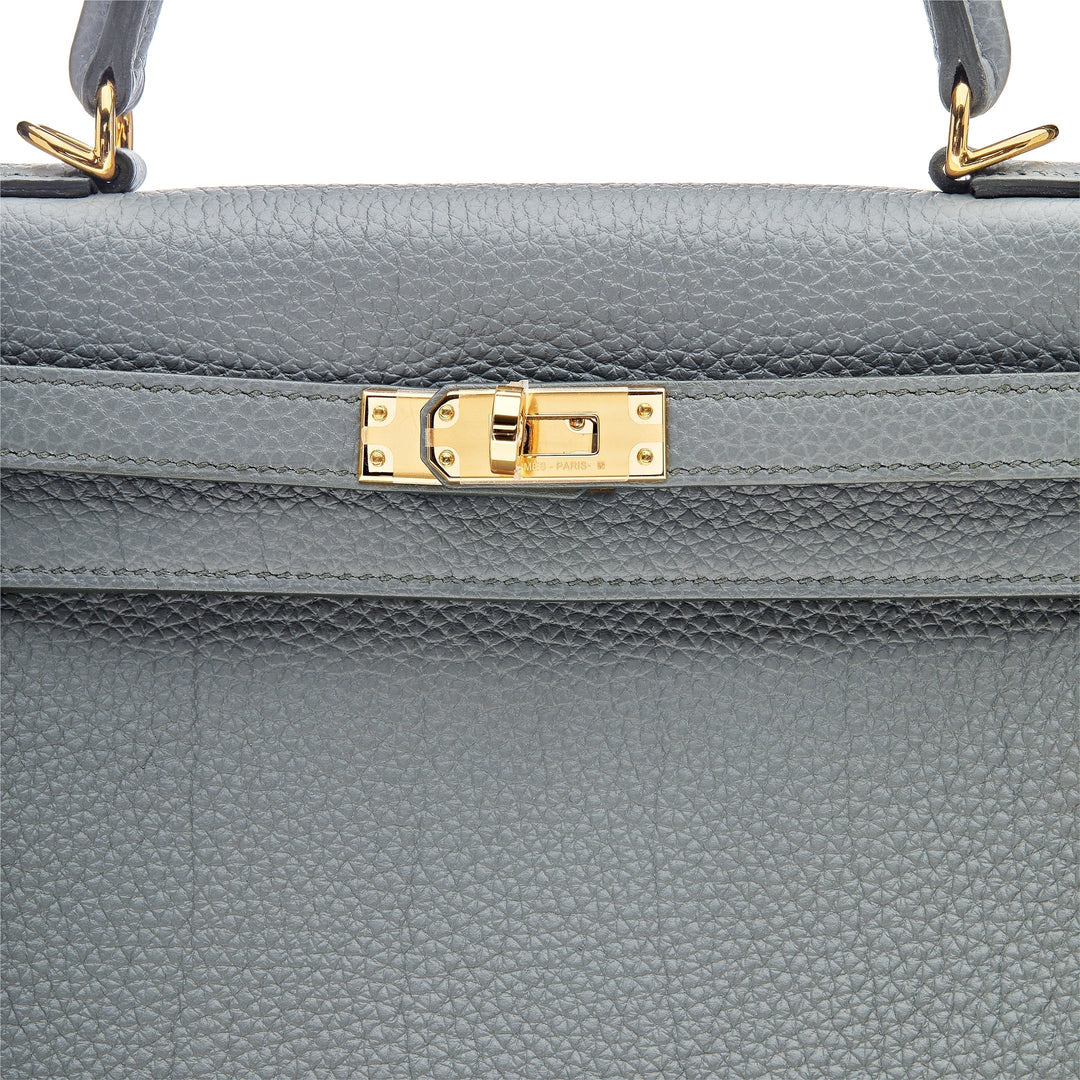Top quality Hermes Kelly Retourne 25 Veau Togo 63 Vert Amande Gold Hardware