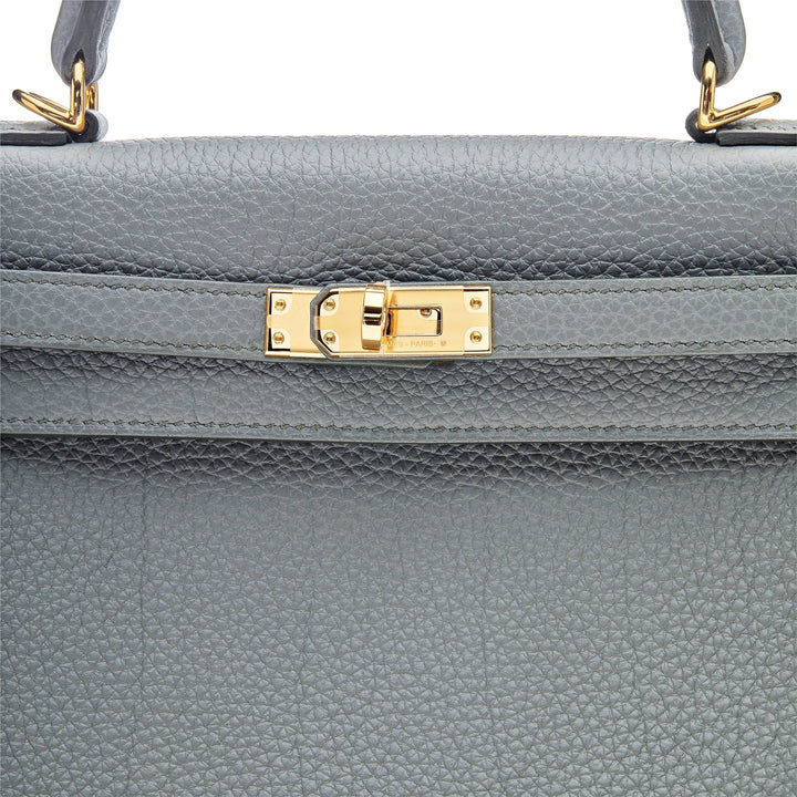 Top quality Hermes Kelly Retourne 25 Veau Togo 63 Vert Amande Gold Hardware