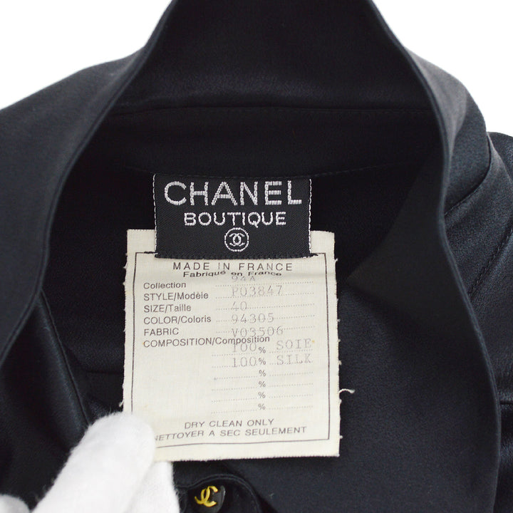 Top Quality Chanel Blouse Shirt Black 94A #40